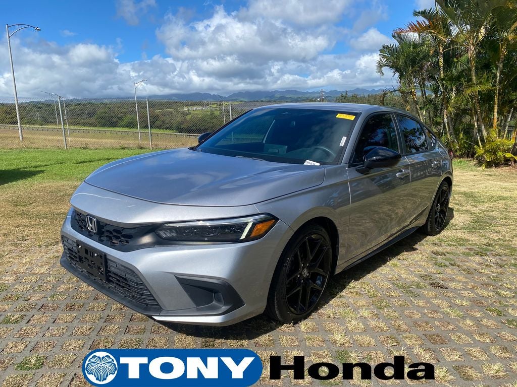 2023 Honda Civic — rear three-quarter view