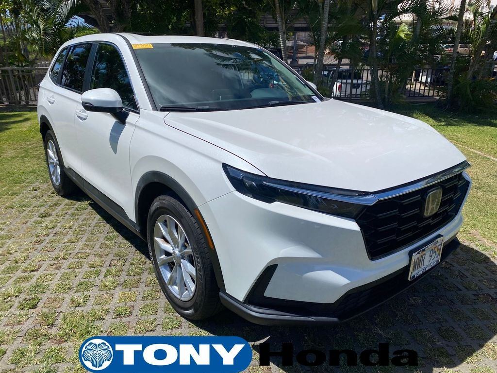2023 Honda CR-V EX in White — front three-quarter view