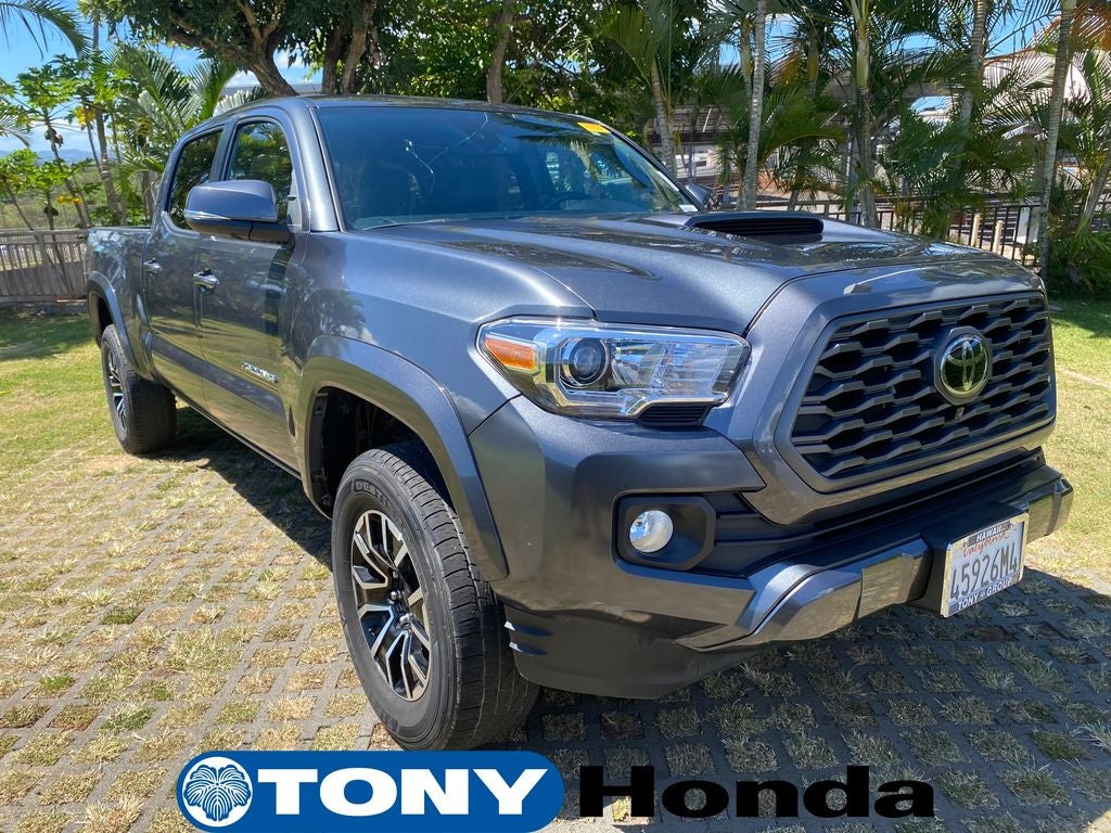 2023 Toyota Tacoma TRD Sport V6 in Magnetic Gray Metallic — front three-quarter view