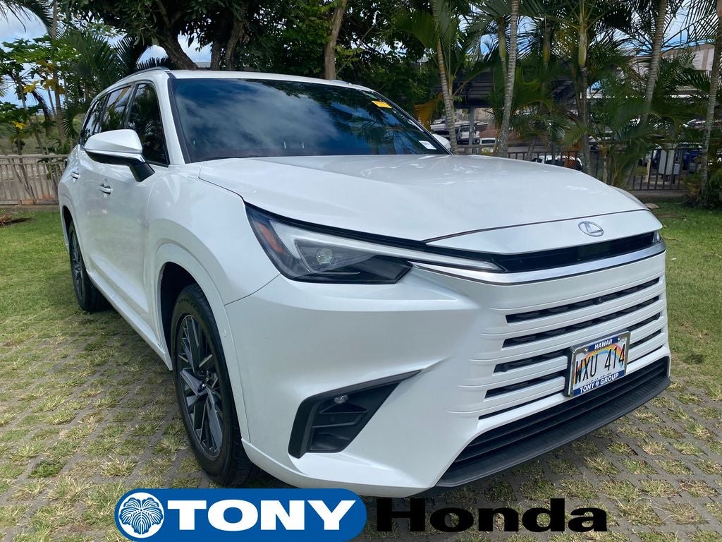 2024 Lexus TX 350 in White — front three-quarter view