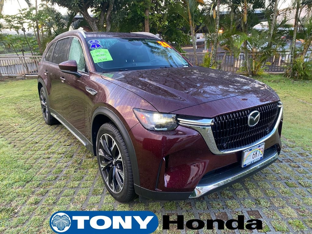 2024 Mazda Mazda CX-90 PHEV Premium in Artisan Red Premium — front three-quarter view
