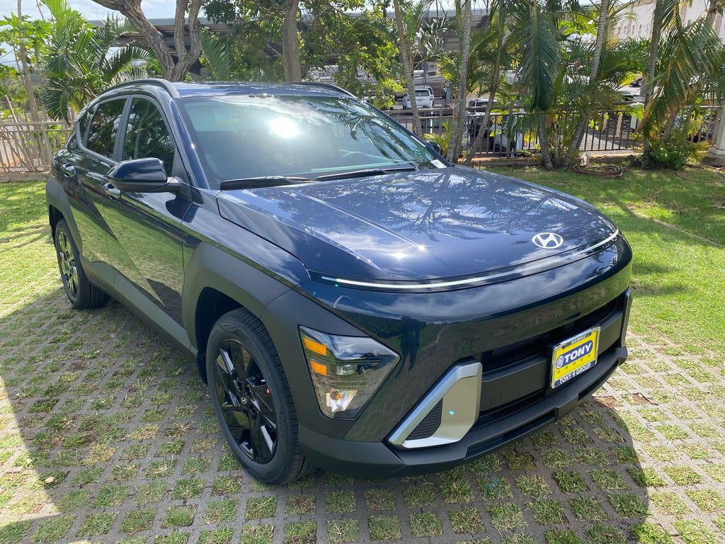 2026 Hyundai KONA SEL Sport FWD in Denim Blue Pearl — front three-quarter view