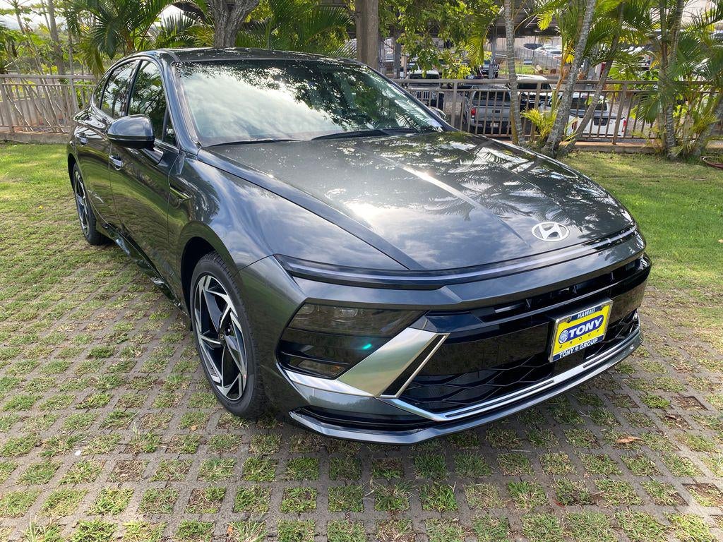 2026 Hyundai SONATA SEL Sport in Portofino Gray — front three-quarter view
