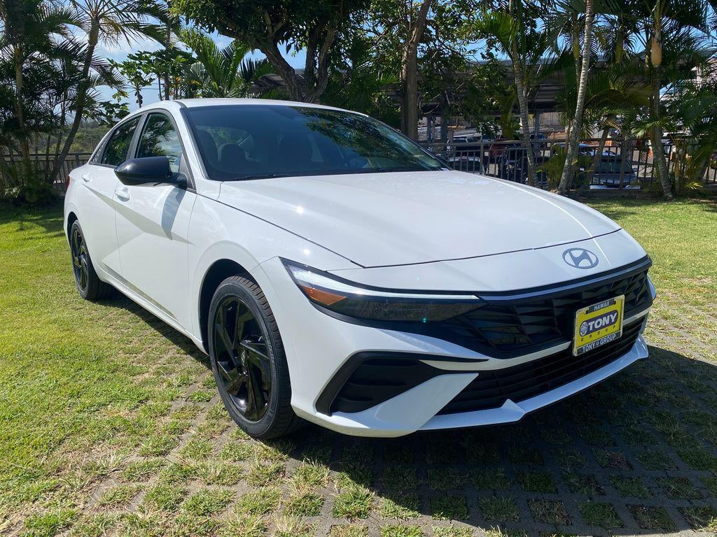 2026 Hyundai ELANTRA SEL Sport in Serenity White Pearl — front three-quarter view