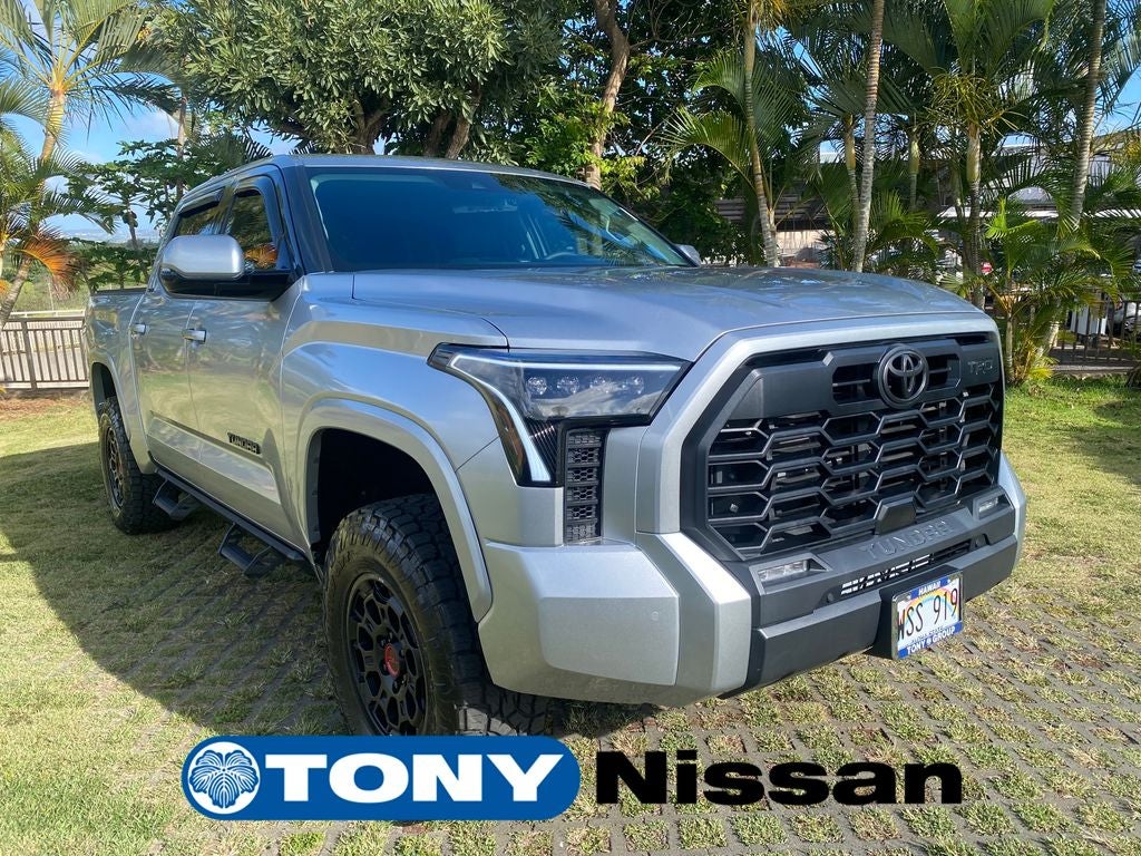 2023 Toyota Tundra SR5 in Silver — front three-quarter view